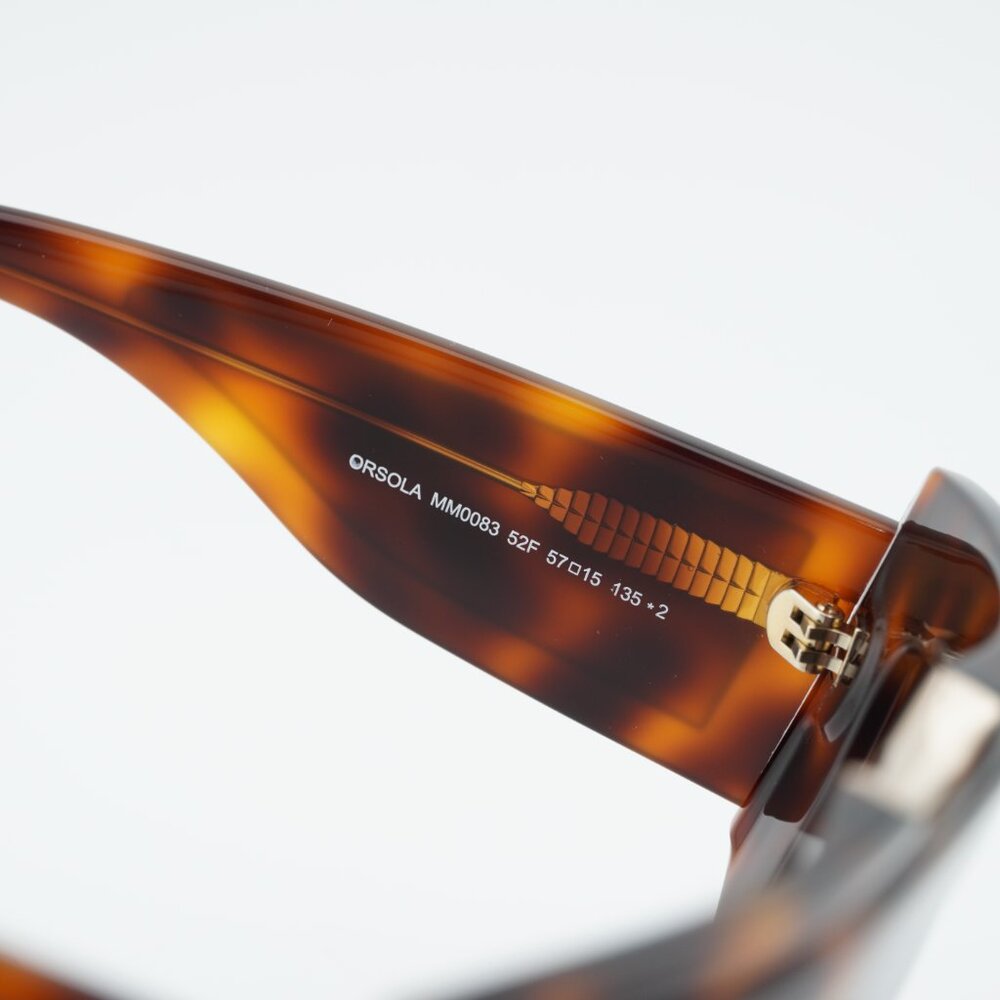 Exclusive Sale! Max Mara ORSOLA MM0083 52F Sunglasses Dark Havana Shield Frame - Picture 8 of 11